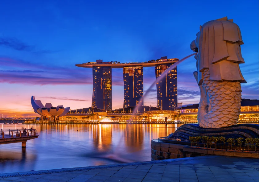 The view of Singapore