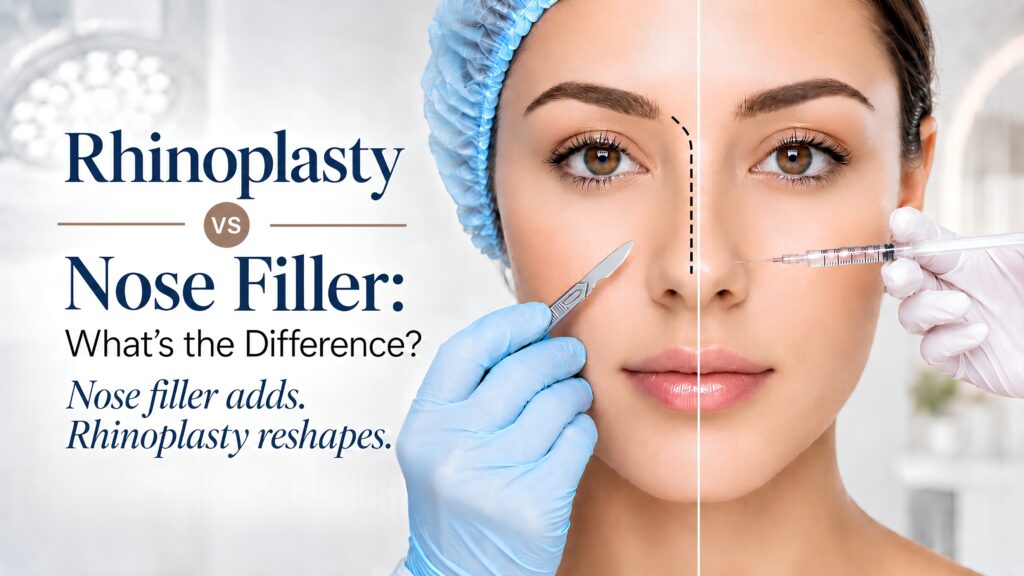 Rhinoplasty vs Nose Filler: What’s the Difference?
