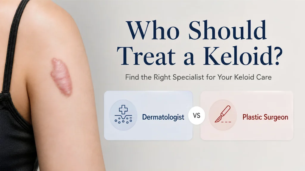 Who Should Treat a Keloid? Dermatologist vs Plastic Surgeon