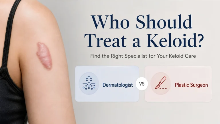 Who Should Treat a Keloid? Dermatologist vs Plastic Surgeon