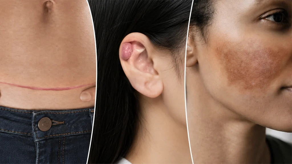 Why Is Your Scar Raised, Red, or Dark? Hypertrophic Scars, Keloids & Hyperpigmentation, Explained