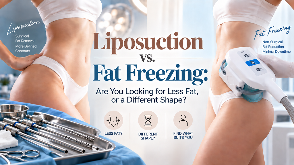 Liposuction vs. Fat Freezing: Are You Looking for Less Fat, or a Different Shape?
