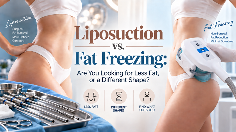Liposuction vs. Fat Freezing: Are You Looking for Less Fat, or a Different Shape?