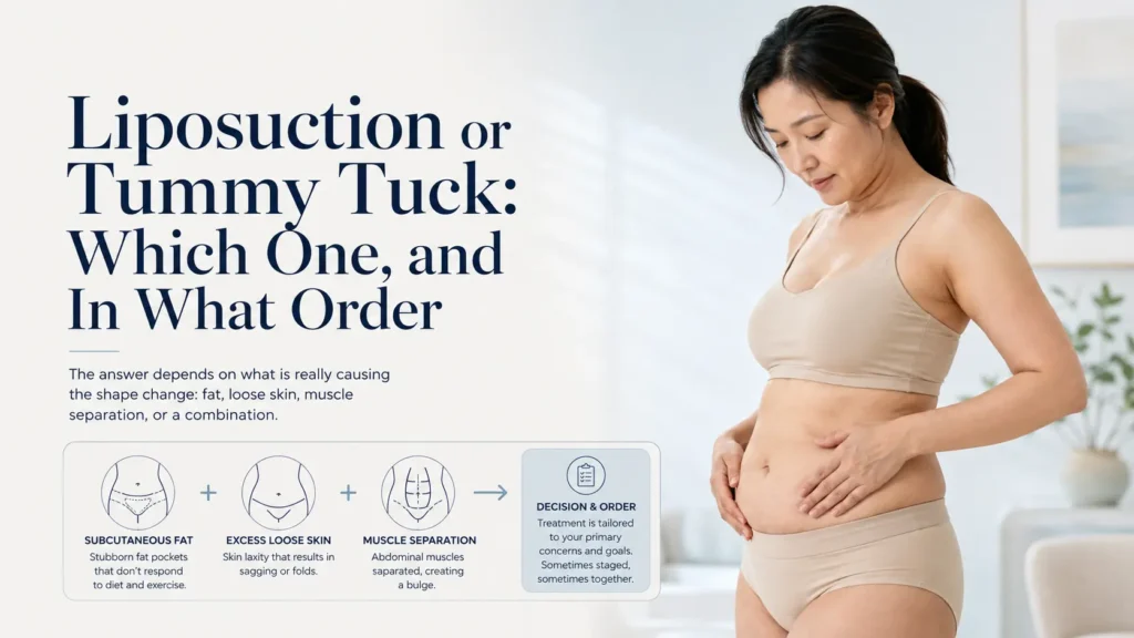 Sedot Lemak atau Tummy Tuck: Pilih yang Mana, dan dalam Urutan Apa
