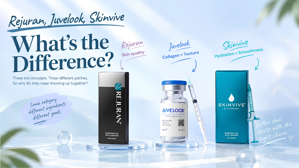 Rejuran、Juvelook、Skinvive：它們有何區別？